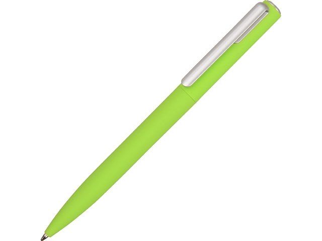 Ручка шариковая пластиковая "Bon" с покрытием soft touch, зеленое яблоко