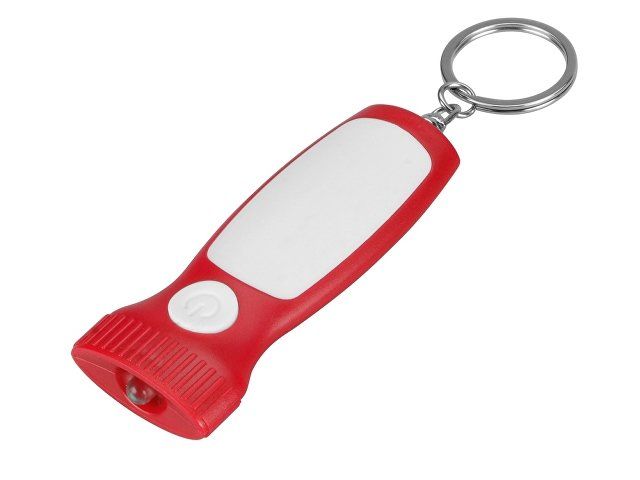 Купить Брелок-фонарик "Каяма", красный/белый Брелок-фонарик "Каяма", красный/белый