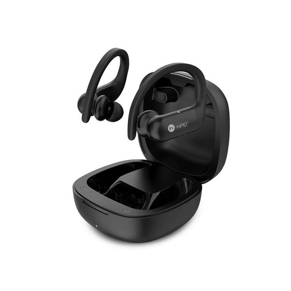 Купить Наушники беспроводные с зарядным боксом HIPER TWS SPORT V2, цвет черный Наушники беспроводные с зарядным боксом HIPER TWS SPORT V2, цвет черный