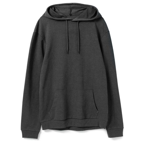 Купить Толстовка с капюшоном унисекс Hoodie, серый меланж (антрацит) Толстовка с капюшоном унисекс Hoodie, серый меланж (антрацит)