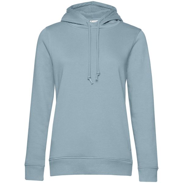 Купить Толстовка с капюшоном женская BNC Inspire (Organic), серо-голубая Толстовка с капюшоном женская BNC Inspire (Organic), серо-голубая