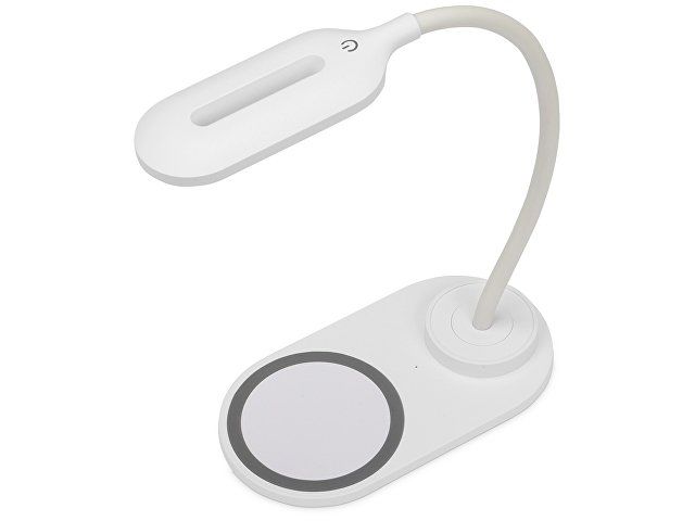Купить Настольный светильник с беспроводной зарядкой "Flamp", белый Настольный светильник с беспроводной зарядкой "Flamp", белый