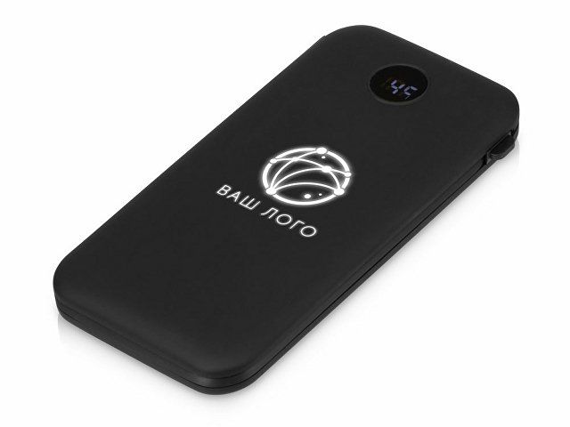 Купить Внешний беспроводной аккумулятор с подсветкой лого «Astro», 10000 mAh, черный Внешний беспроводной аккумулятор с подсветкой лого «Astro», 10000 mAh, черный