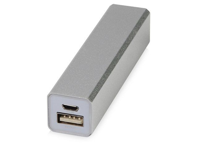 Купить Портативное зарядное устройство "Брадуэлл", 2200 mAh, серебристый Портативное зарядное устройство "Брадуэлл", 2200 mAh, серебристый