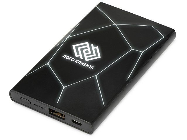 Купить Портативное беспроводное зарядное устройство "Geo Wireless", 5000 mAh, черный Портативное беспроводное зарядное устройство "Geo Wireless", 5000 mAh, черный