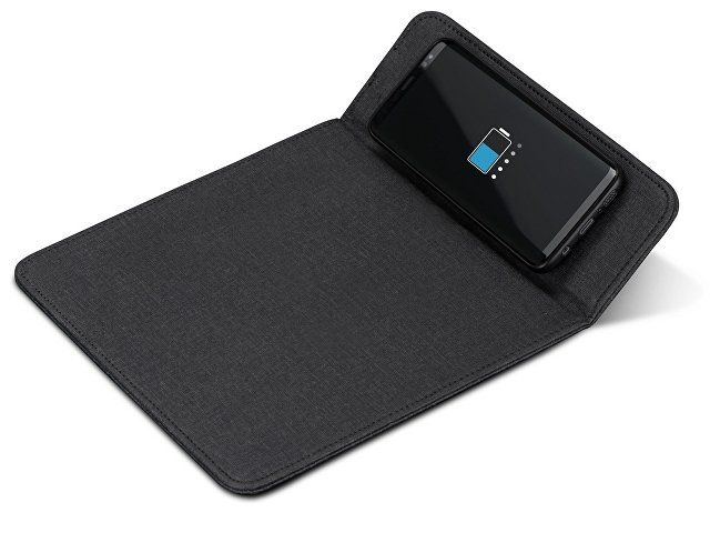 Купить Коврик для мыши с беспроводной зарядкой "Mist", темно-серый (Р) Коврик для мыши с беспроводной зарядкой "Mist", темно-серый (Р)