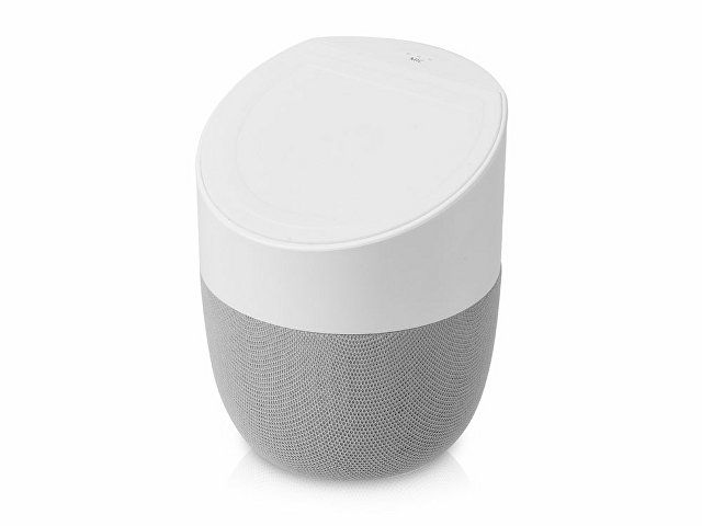 Купить Портативная колонка с беспроводной зарядкой "Shuttle", 5 Вт, белый Портативная колонка с беспроводной зарядкой "Shuttle", 5 Вт, белый