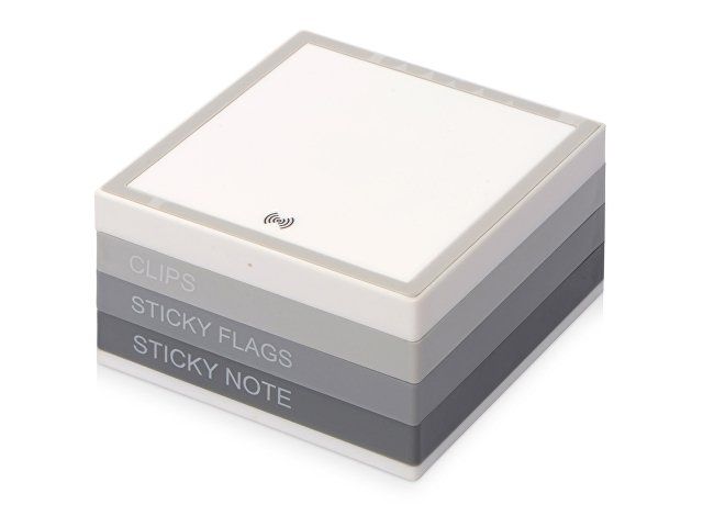 Купить Настольный органайзер с функцией беспроводной зарядки, белый Настольный органайзер с функцией беспроводной зарядки, белый