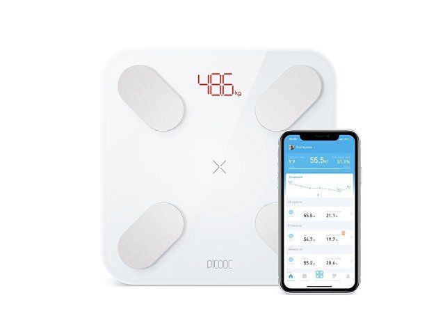 Купить Умные диагностические весы Picooc Mini Pro V2 (6924917717377), белый Умные диагностические весы Picooc Mini Pro V2 (6924917717377), белый