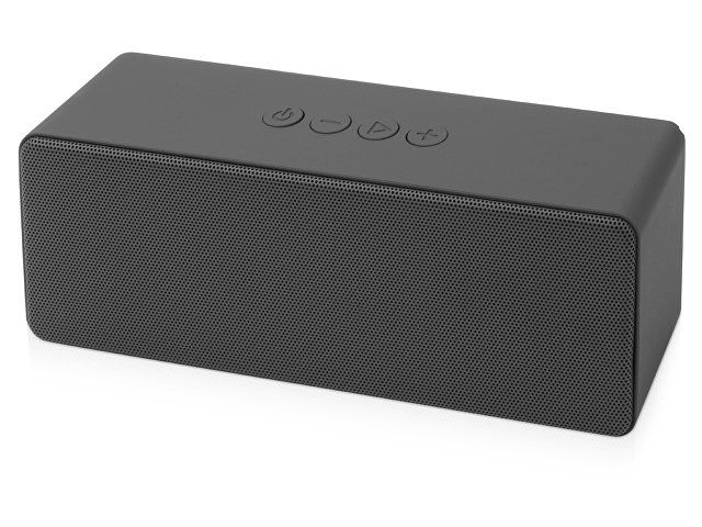 Купить Портативная колонка «Bar» со стереодинамиками soft touch, серый Портативная колонка «Bar» со стереодинамиками soft touch, серый