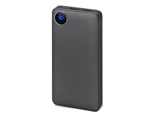 Купить Внешний аккумулятор с дисплеем «Mild», 10 000 mAh, темно-серый Внешний аккумулятор с дисплеем «Mild», 10 000 mAh, темно-серый