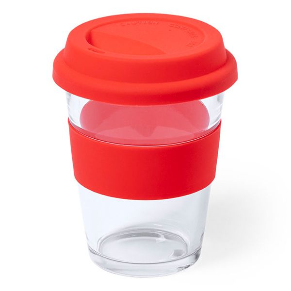 Купить Стакан DURNOX с силиконовой крышкой, прозрачный с красным, 350мл, 12,4х9,5см, стекло, силикон Стакан DURNOX с силиконовой крышкой, прозрачный с красным, 350мл, 12,4х9,5см, стекло, силикон