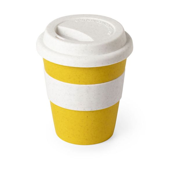 Купить Стакан FLIKER с крышкой, желтый, 350мл,11,4х9,5см,полипропилен с бамбуковым волокном,силикон Стакан FLIKER с крышкой, желтый, 350мл,11,4х9,5см,полипропилен с бамбуковым волокном,силикон