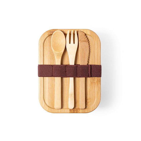 Купить Ланч-бокс BEJAR, ложка, вилка нож в комплекте, 17,2х6,7х12,7см, 700 мл, стекло, бамбук Ланч-бокс BEJAR, ложка, вилка нож в комплекте, 17,2х6,7х12,7см, 700 мл, стекло, бамбук