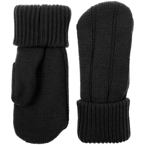 Купить Варежки Knit Beat, черные Варежки Knit Beat, черные