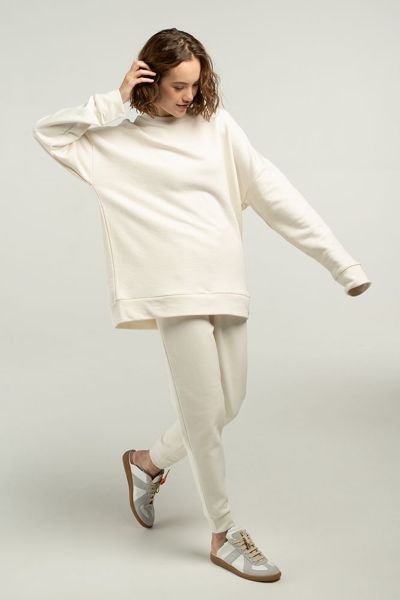 Купить Свитшот унисекс S2, молочно-белый Свитшот унисекс S2, молочно-белый