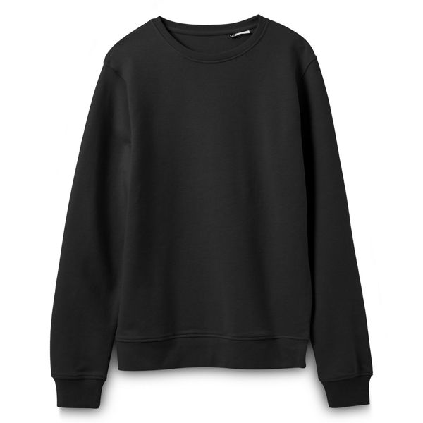 Купить Свитшот унисекс BNC Inspire (Organic), черный Свитшот унисекс BNC Inspire (Organic), черный