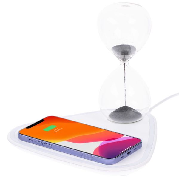 Купить Станция беспроводной зарядки с антистрессом Countdown, белая Станция беспроводной зарядки с антистрессом Countdown, белая