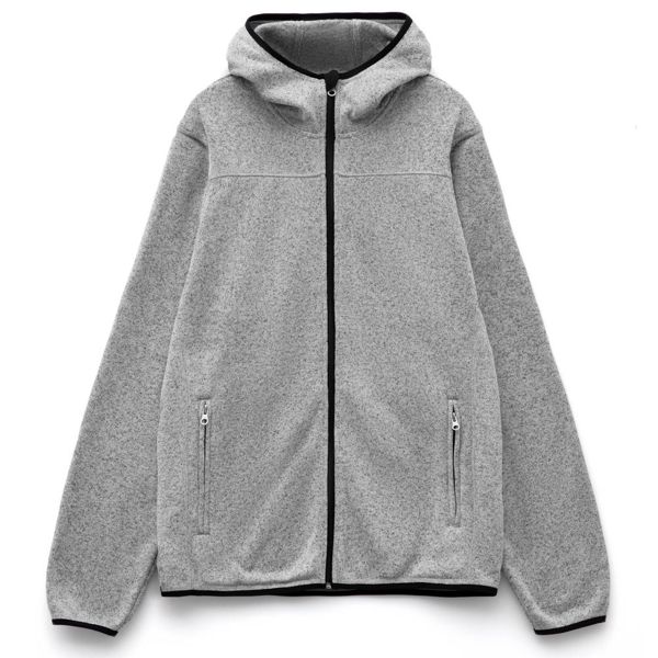 Купить Куртка с капюшоном унисекс Gotland, серая Куртка с капюшоном унисекс Gotland, серая