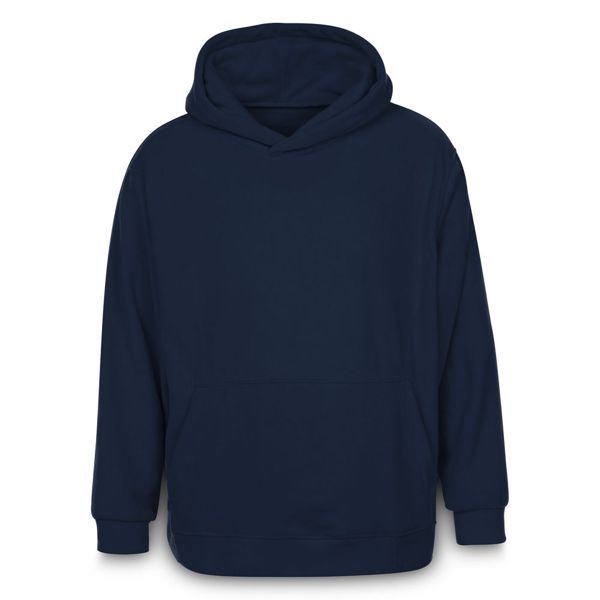 Купить Худи флисовое унисекс Manakin, темно-синее Худи флисовое унисекс Manakin, темно-синее