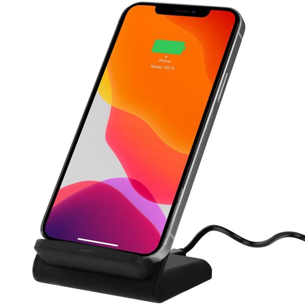 Купить Беспроводное зарядное устройство с быстрой зарядкой Overtop, черное Беспроводное зарядное устройство с быстрой зарядкой Overtop, черное