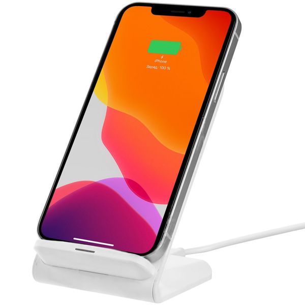 Купить Беспроводное зарядное устройство с быстрой зарядкой Overtop, белое Беспроводное зарядное устройство с быстрой зарядкой Overtop, белое