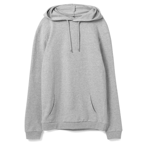 Купить Толстовка с капюшоном унисекс Hoodie, серый меланж Толстовка с капюшоном унисекс Hoodie, серый меланж