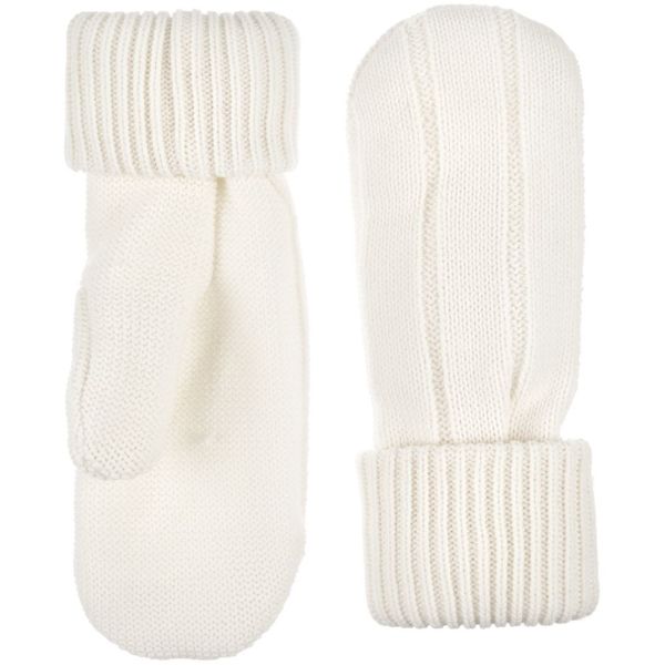 Купить Варежки Knit Beat, белые (молочные) Варежки Knit Beat, белые (молочные)
