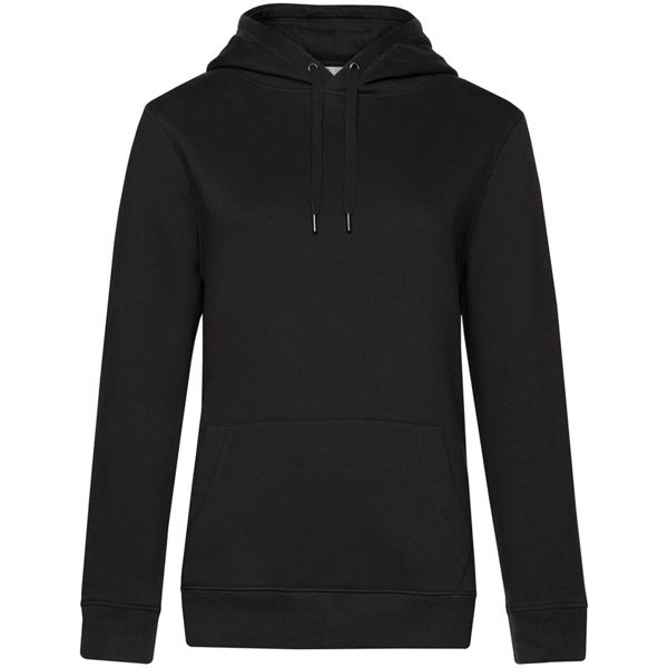 Купить Толстовка с капюшоном женская Queen, черная Толстовка с капюшоном женская Queen, черная