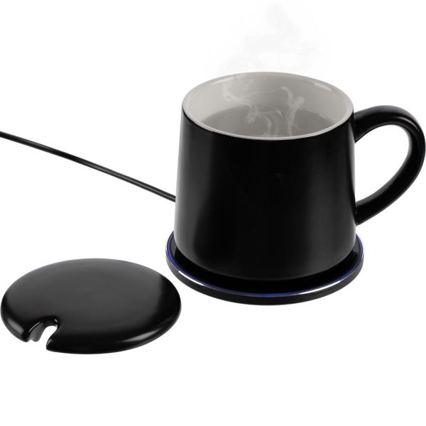 Купить Кружка с подогревом и беспроводной зарядкой dualBase ver. 2.0 Matt, черная Кружка с подогревом и беспроводной зарядкой dualBase ver. 2.0 Matt, черная
