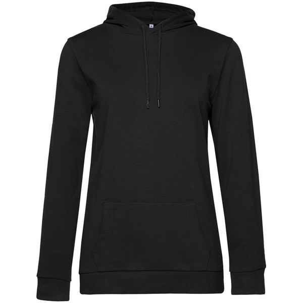 Купить Толстовка с капюшоном женская Hoodie, черная Толстовка с капюшоном женская Hoodie, черная