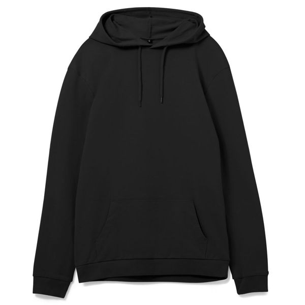 Купить Толстовка с капюшоном унисекс Hoodie, черная Толстовка с капюшоном унисекс Hoodie, черная