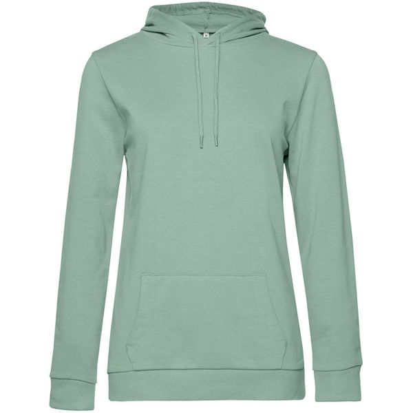 Купить Толстовка с капюшоном женская Hoodie, серо-зеленая Толстовка с капюшоном женская Hoodie, серо-зеленая