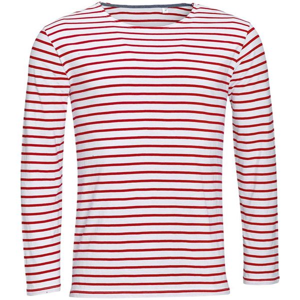 Купить Футболка мужская Marine Men, белая с красным Футболка мужская Marine Men, белая с красным