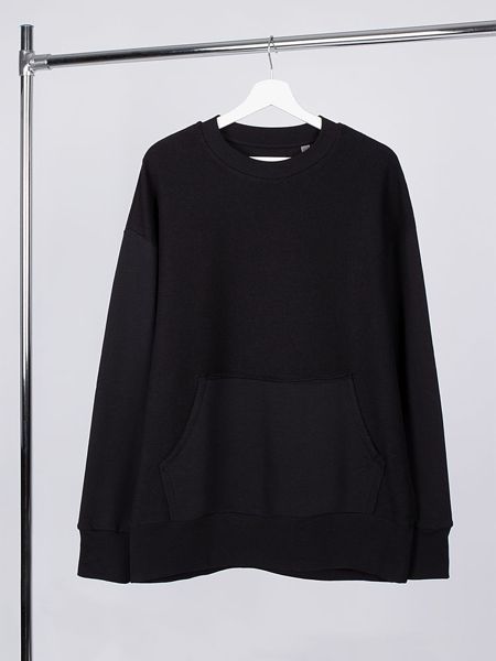 Купить Свитшот оверсайз унисекс Vozduh, черный Свитшот оверсайз унисекс Vozduh, черный