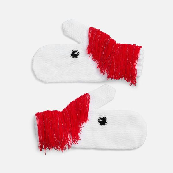 Купить Варежки «Игогошки», с красной гривой Варежки «Игогошки», с красной гривой