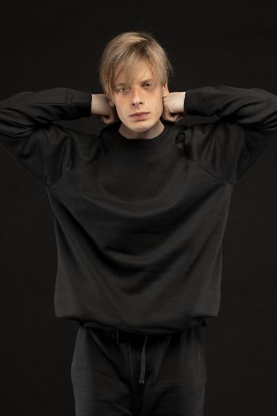 Купить Свитшот унисекс S1, черный Свитшот унисекс S1, черный